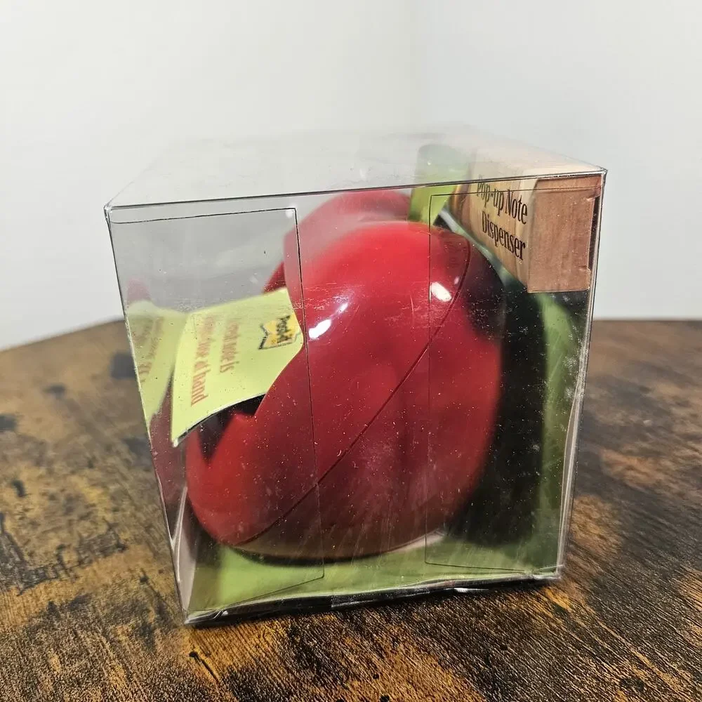 3M Post it Pop up Notes Dispenser Weighted Red Apple for 3 x 3 Inch Note Pads